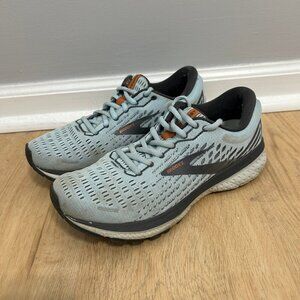 Brooks Ghost 13 Light Blue Black Athletic Running Shoes Women’s Size 7